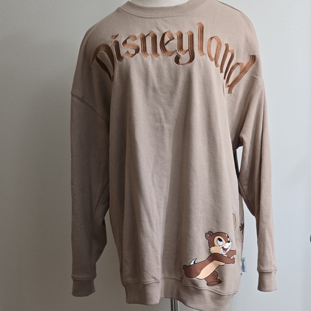 Disneyland Tan Crewneck Sweatshirt/ Unisex/ Size Large